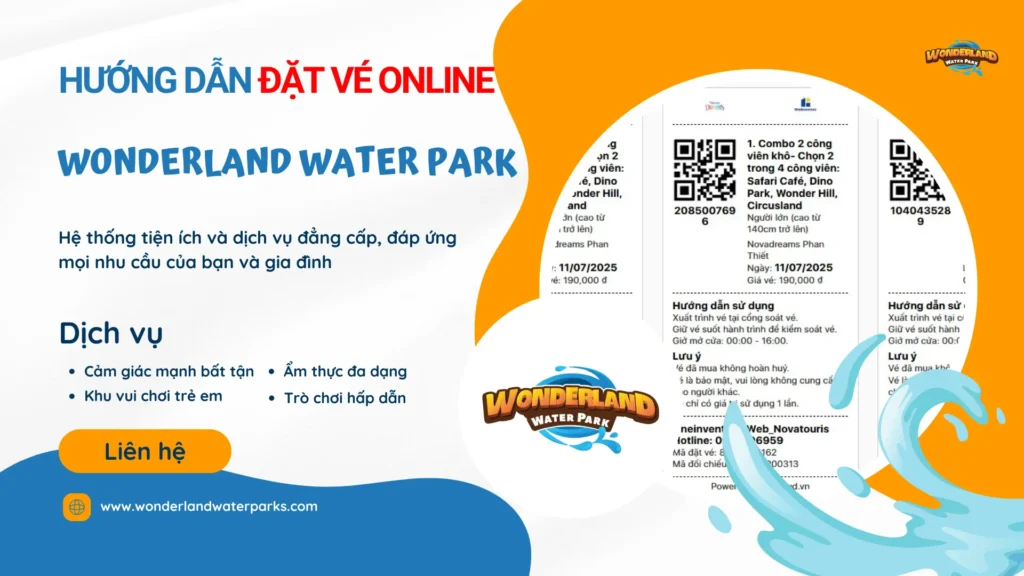 Hướng dãn đặt vé Online công viên nước Phan Thiết