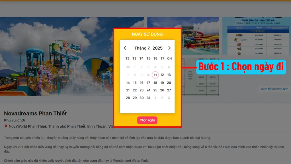 Hướng dẫn mua vé Online Tropicana Park